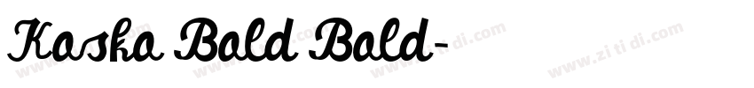 Kosko Bold Bold字体转换